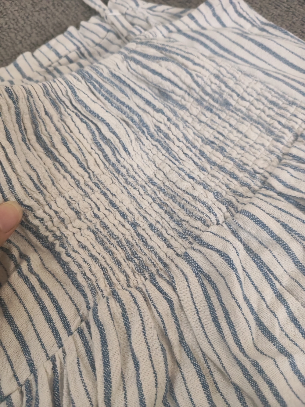 Old Navy Blue & White Striped Sleeveless Jumpsuit - Picture 6 of 10